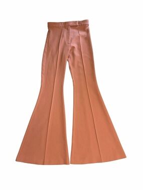 Alex Perry Rust-Toned Flared Trousers